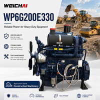 Moteur diesel SCDC Weichai WP6G200E330 147kW 2200 tr/min pour bulldozer, chargeuse et rouleau compacteur industriels de construction