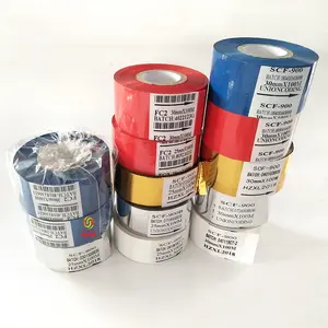 Golden Silver 30mm 100M Date Coder Ribbon Machine UC3 SCF900 Hot Ribbon Printing Coding Rolls