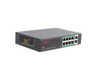 Sıcak Fırsat 8 Portlu PoE Switch 8x30W PoE+ (Toplam 100W) + 2 Uplink |   8 Kameralı CCTV için en iyisi |   ONV