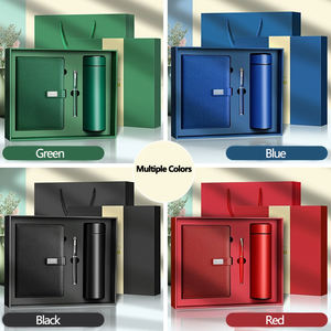 Ensemble cadeau d'entreprise de luxe personnalisé avec logo, bouteille isotherme, stylo, carnet, parapluie, cadeau d'anniversaire d'entreprise - Product Image 6