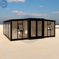 Maison mobile pliable WinFair China 20 pieds, préfabriquée, en panneaux sandwich, extensible, moderne, avec salle de bain