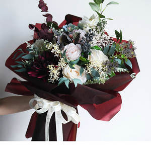 Emballage personnalisable de boîte-cadeau en papier de spécialité de couleur riche non couché avec compatibilité d'impression numérique pour l'emballage de bouquet - Product Image 3