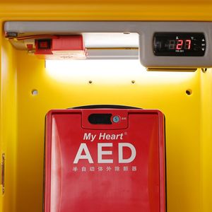 WAP P13 جديد تخزين البلاستيك الطبي في الهواء الطلق للماء AED التدفئة مجلس الوزراء مع قفل المفاجئة - Product Image 5