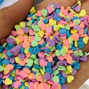 50g colorato misto Mini cuore <span class=keywords><strong>Fimo</strong></span> fetta di <span class=keywords><strong>argilla</strong></span> <span class=keywords><strong>polimerica</strong></span> granella per alimenti in miniatura lucidalabbra accessori - Product Image 4