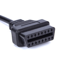 Cable Conector OBD2 de 12 PINES a 16 PINES Linkyou, 12V, para Autos GM, Herramienta de Diagnóstico Eléctrico, Material Plástico, 1 Año de Garantía