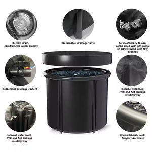 Bak mandi es portabel merek kustom untuk pemulihan, bak terapi terjun dingin Fitness portabel, bak mandi <span class=keywords><strong>SPA</strong></span> es besar - Product Image 5