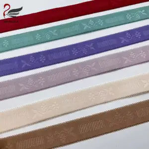 En iyi fiyat Polyester lateks iplik bandı omuz bandı jakarlı elastik