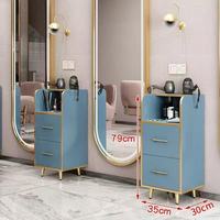 Carrito de Almacenamiento Móvil para Salón - Gabinete Rodante Multifuncional con Cajones para Salones de Belleza