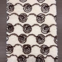 Hochwertiger Plüschstoff Weiches Rosenmuster Bestickter Stoff für Sofa Jacke Mantel Kissen Teppich Tasche Heimtextilien