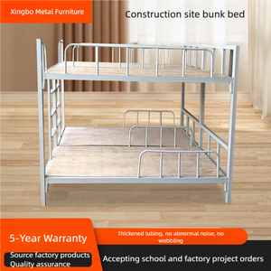 Đồ nội thất trường học kim loại giường đôi sinh viên kim loại giường tầng ký túc xá - Product Image 3