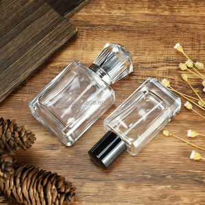 30ml/50ml Kare Cam Parfüm Şişesi İnce Sis Sprey Pompası Taşınabilir Seyahat Yeniden Doldurulabilir Cilt Bakımı/Yüz Toniği/Essential Glass - Product Image 4