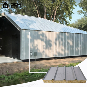 Panneau sandwich <span class=keywords><strong>en</strong></span> métal Porte d'entrée légère Produit haut de gamme Application de toit moderne Conception de tôle EPS - Product Image 4