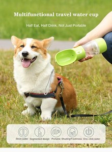 Wholesale High-Capacity Pet Water Cup 2-in-1 Portable Pet Water Bottle Plastic Travel Drinking Bottle for Dogs Outdoor Walking - Product Image 3