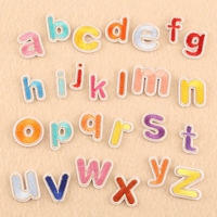 26 Patchs Alphabet A-Z Style Art Déco à Thermocoller et Adhésifs pour Décoration et Réparation de Vestes, Chemises, Chapeaux et Sacs