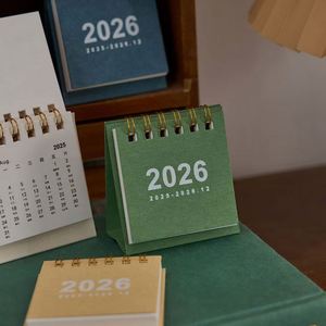 ชุดปฏิทินตั้งโต๊ะขนาดเล็กแบบโปรโมชั่น ปี 2026 หลากสี แบบเข้าเล่มเกลียว (8x7x3 ซม.) ปฏิทินตั้งโต๊ะ (มกราคม 2026-ธันวาคม 2026) สำหรับสำนักงานและบ้าน - Product Image 2