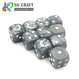 12mm Dice Manufacturers Bulk D6 Sided 12mm 16mm 19mm 22mm Dice Plastic Resin Engraved Dnd D D Game Polyhedral Custom Dice