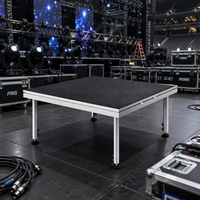 Nouvelle plateforme de scène extérieure en aluminium TFR, structure rectangulaire en alliage, plateau de performance 1Mx2M, charge de 750 kg/m², certifiée TUV pour concert