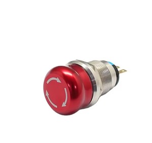 22s 16 मिमी मिनी वाटरप्रूफ आईपी 65 धातु इलेक्ट्रॉनिक आपातकालीन स्टॉप पुश बटन स्विच 250v होम उपकरण नियंत्रण के लिए - Product Image 4