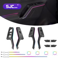 SJC- pour Toyota RAV4 Vellfire 2026 Kit d'éclairage d'ambiance pour l'intérieur de la voiture, mise à niveau de l'éclairage d'ambiance intérieur 64 couleurs