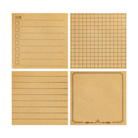 Bloc-notes adhésif carré, papier à carreaux ligné, liste de points à vérifier, papier mémo pour étudiants et bureaux