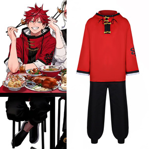 Costume de Cosplay Star's Edge Alma Saotome-michi Gokurakugai, sweat à capuche rouge, pantalon noir en Polyester - Product Image 1