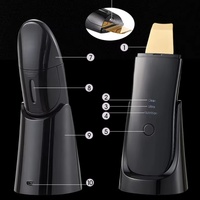 Spatule multifonctionnelle pour le peeling de la peau, vaporisateur facial, exfoliant ultrasonique, nettoyeur de peau