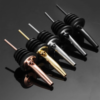 Accessoires de bar Verseur de bouteille de vin en acier inoxydable et bouchon de vin Bouchons de bouteille de vin Verseur d'alcool
