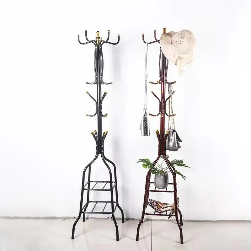 Support All Customization Coat Stand Floor Standing Metal Portable Coat Rack Hanger