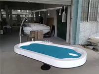 Nouveau Lit de Massage Hydromassant Hydrobody à Jets d'Eau, en Acrylique et Acier Inoxydable, avec Douche Vichy, pour Salles de Sport et Centres de Thérapie, Direct Usine