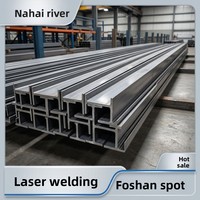 Poutre en H en acier galvanisé à chaud haute résistance de Foshan Guangdong, norme BS, grade Q235B, poutre en I non alliée, modèle 26033, longueur 12m