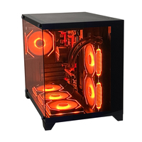 Boîtier PC Gamer ATX PCOOLING OEM Faible MOQ, Boîtier d'Ordinateur Gamer Full Tower avec Verre Trempé