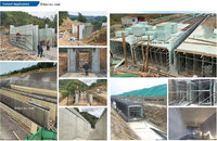 Coffrage en plastique pour colonnes, coffrage plastique pour la construction, coffrage plastique pour colonnes en béton