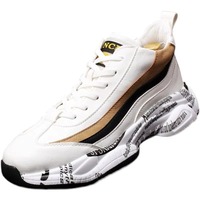 Chaussures de sport décontractées pour hommes, version coréenne, respirantes, montantes, style 'Dad Sneakers' tendance, pour l'automne, l'hiver et le printemps
