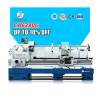 Tour à banc horizontal robuste CA6180 CA6180B universel pour métaux 220V/380V