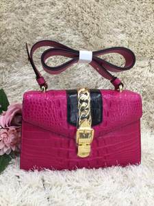 Bolso Bandolera de Mujer 100% Piel de Cocodrilo, Diseño de Sobre, Logotipo Personalizado, Moda de Lujo - Product Image 3