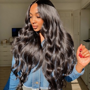 Perruque en dentelle complète à densité 180% Vente en gros Perruques en dentelle complète en cheveux humains brésiliens bon marché - Product Image 1