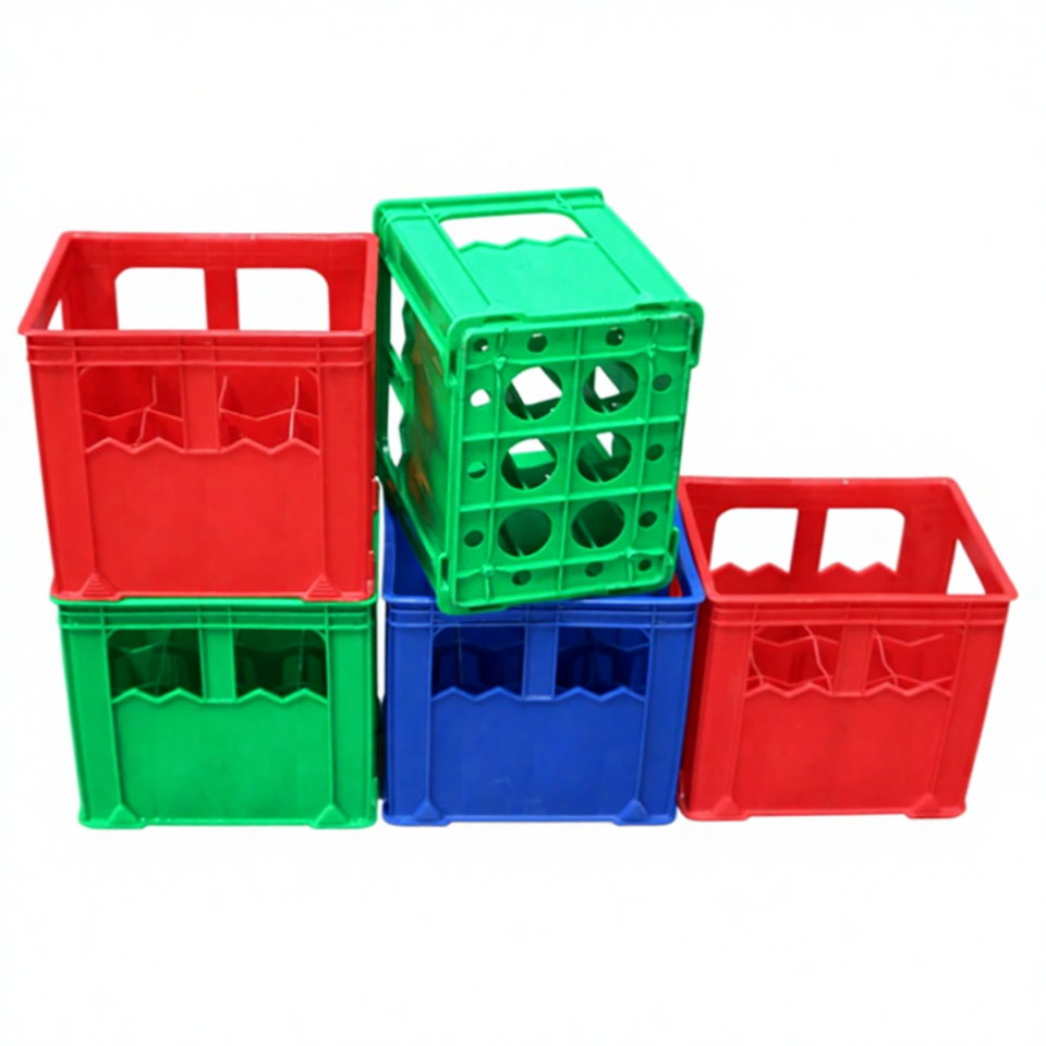 Heavy Duty Mesh Plastic Crate Stackable Recyclable Eco-friendly Vented ...