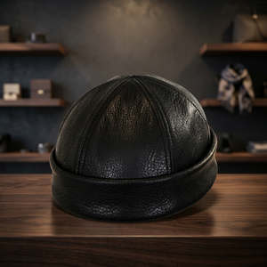 Giftware Genuine Leather Cowboy <b>Hat</b> Grandfather Vintage Fashion Travel Picnic Beach Sweat Absorbent Quality Casual Unisex Four - Product Image 1