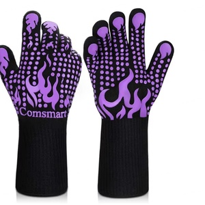 Extreme Heat Resistant BBQ Grill Safety <b>Gloves</b> OEM Barbecue <b>Oven</b> <b>Gloves</b> Handschuh Grillhandschuhe for High Temperature Kitchen - Product Image 5