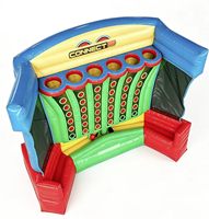 Juego de Baloncesto Inflable FAN BOUNCE Cuatro en Raya con Material de PVC Ecológico