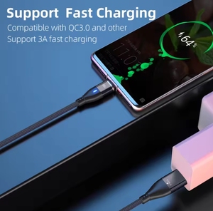 Colorido teléfono móvil Cable <span class=keywords><strong>USB</strong></span> de carga rápida PD 100W 60W 6 en 1 Magnético <span class=keywords><strong>Micro</strong></span> <span class=keywords><strong>USB</strong></span> Tipo C Cargador Cables de datos - Product Image 6