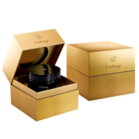 Boîte cadeau personnalisée de luxe en verre pour sachet de miel avec bouchon métallique - Emballage vide