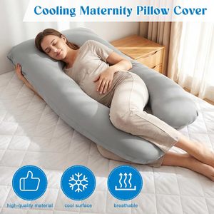 Almohada de Lactancia Suave para Embarazo, Almohada de Maternidad para Bebé, Almohada de Confort para Embarazo, Almohada de Soporte Corporal Completo en Forma de U, 11 Colores - Product Image 3