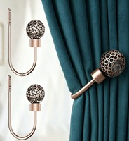 Support fixe pour rideau en fer courbé en U, durable, de qualité supérieure, style classique et moderne, pour décoration intérieure de luxe, vente chaude aux États-Unis, OEM, vente en gros