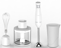 Mixeur Plongeant Sans Fil 700W Contrôlé par Application, Bol en Verre, Haute Vitesse, pour Smoothies Domestiques