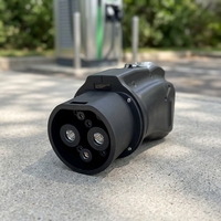 Adaptor TESLA ke GBT, TESLA ke TYPE1 dan TESLA ke TYPE2 untuk Stasiun Pengisian Daya AC EV/Tiang Pengisian Daya/Pengisi Daya, MAKS 50AC 400VAC