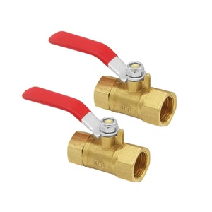 Válvula de Cierre de Rosca Hembra a Hembra de 3/8'' con Manija de Operación para Tuberías de Agua/Aceite/Gas, Conexiones Roscadas, Mini Válvula de Bola de Latón - Product Image 4