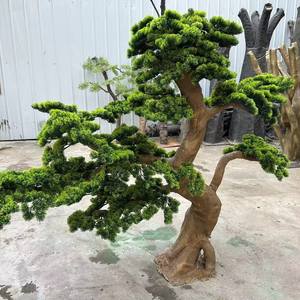 أشجار صناعية كبيرة، شجرة الصنوبر الأحمر للحدائق والديكور الخارجي، نباتات اصطناعية داخلية، شجرة كبيرة خضراء، شجرة كرز - Product Image 4