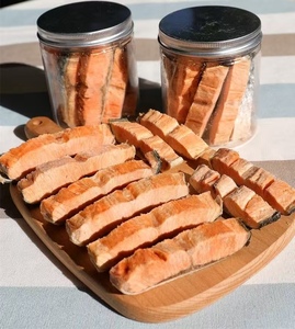 Snack Liofilizzati di Salmone Personalizzabili per Animali Domestici, 100% Carne Pura, Integratore di Calcio per la Pulizia dei Denti, Ideale per Gatti e Cani - Product Image 2