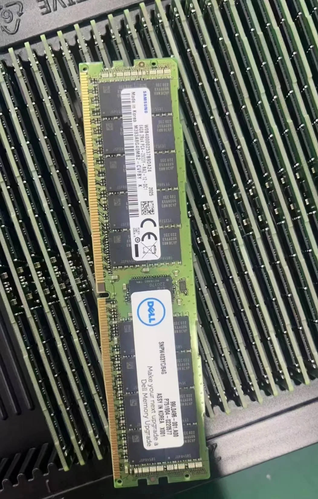 64GB SNPW403YC/64G AA579530 288 핀 DDR4-2933 PC4-23400 ECC RDIMM RAM 교체 오리진 OEM 메모리